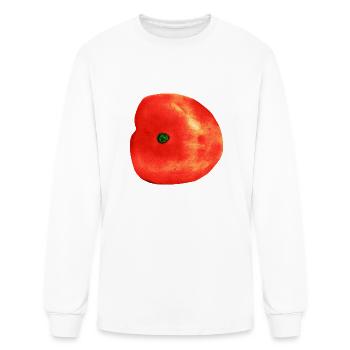 Tomato - Men's Long Sleeve T-Shirt - white - Front