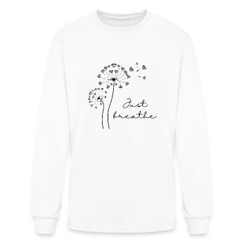 Just breathe Dandelion - Men's Long Sleeve T-Shirt - white - Front
