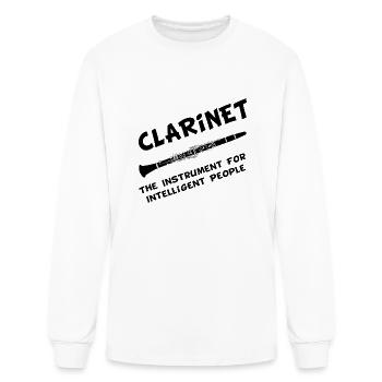 Intelligent Clarinet - Men's Long Sleeve T-Shirt - white - Front