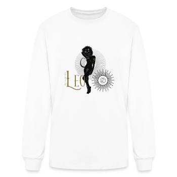Leo - Men's Long Sleeve T-Shirt - white - Front