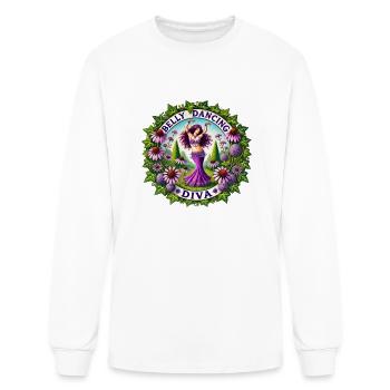 Belly Dancing Diva - Men's Long Sleeve T-Shirt - white - Front