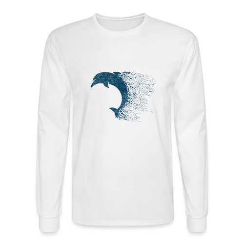 South Carolina Dolphin in Blue - Men's Long Sleeve T-Shirt