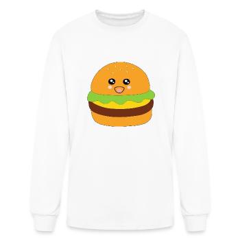 Hamburger - Men's Long Sleeve T-Shirt - white - Front