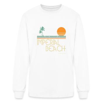 Vintage Imperial Beach California Surf - Men's Long Sleeve T-Shirt - white - Front