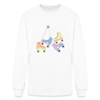 Roller Skates Roller Derby - Men's Long Sleeve T-Shirt - white - Front