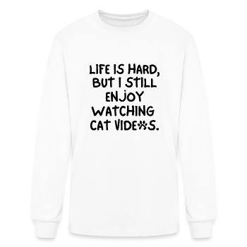 Cat Videos Are The Best - Men's Long Sleeve T-Shirt - white - Front