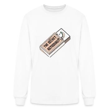 The Secret Astronaut - Men's Long Sleeve T-Shirt - white - Front