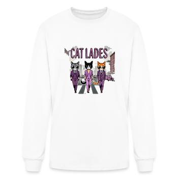 Cat Ladies - Crazy cat lady - Men's Long Sleeve T-Shirt - white - Front