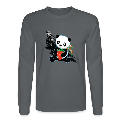 Cute Kawaii Panda T-shirt by Banzai Chicks - Men's Long Sleeve T-Shirt