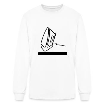 iron - Men's Long Sleeve T-Shirt - white - Front