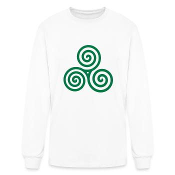 Celtic spiral - Men's Long Sleeve T-Shirt - white - Front