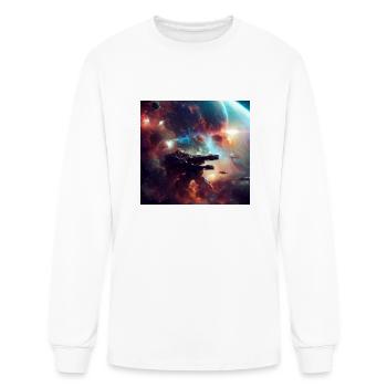 Stars' war - Men's Long Sleeve T-Shirt - white - Front