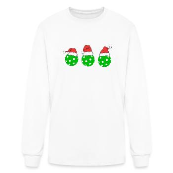 Deck The Halls With Pickleballs - Men's Long Sleeve T-Shirt - white - Front
