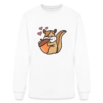 Chipmunk And Canary Seed - Men's Long Sleeve T-Shirt - white - Front