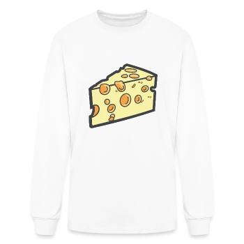 cheese - Men's Long Sleeve T-Shirt - white - Front