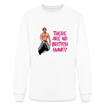 There are not British Hunks T Shirt - Men's Long Sleeve T-Shirt - white - Front
