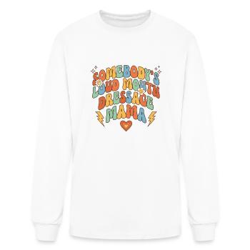 Retro Dressage Mama Mothers Day - Men's Long Sleeve T-Shirt - white - Front