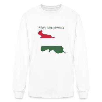 Central Hungary Region - Men's Long Sleeve T-Shirt - white - Front
