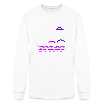 the sky in night - Men's Long Sleeve T-Shirt - white - Front
