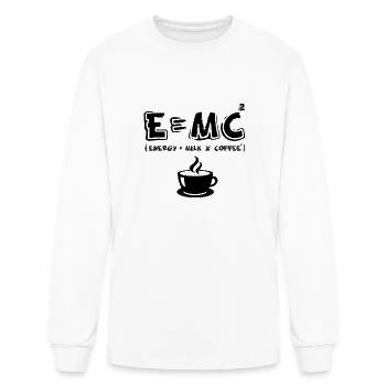Energy Equals Coffee - Men's Long Sleeve T-Shirt - white - Front
