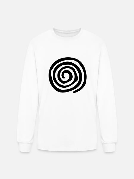Spiral Rock Art - Men's Long Sleeve T-Shirt - white