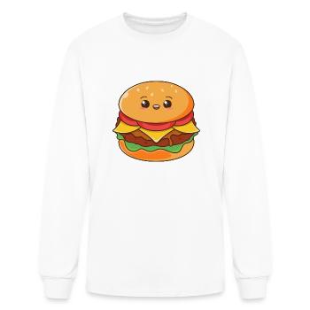 Cute Hamburger - Men's Long Sleeve T-Shirt - white - Front