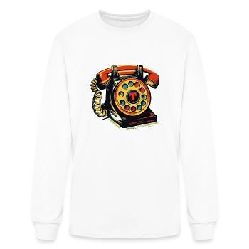 Rotary Phone Vintage - Men's Long Sleeve T-Shirt - white - Front