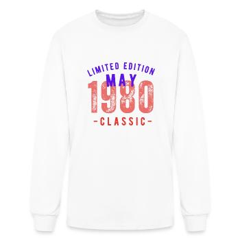 may 1980 limited edition - Men's Long Sleeve T-Shirt - white - Front