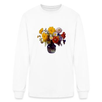 Clipart Flowers.Unique Fleur T Shirt Designs - T-shirt à manches longues Homme - blanc - Devant