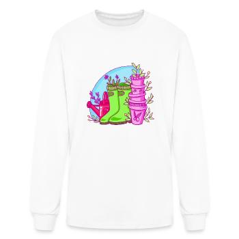 The Secret Garden Neon - Men's Long Sleeve T-Shirt - white - Front