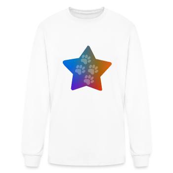 Paws Star - Men's Long Sleeve T-Shirt - white - Front
