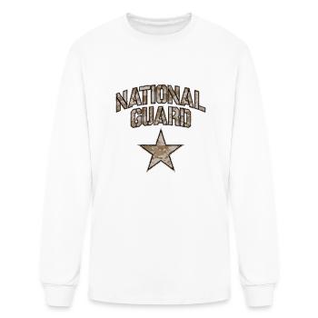 National Guard For Women And Men (Camo) - Men's Long Sleeve T-Shirt - white - Front