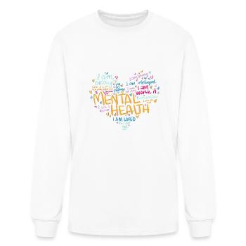 Mental Health Awareness Depression - Men's Long Sleeve T-Shirt - white - Front