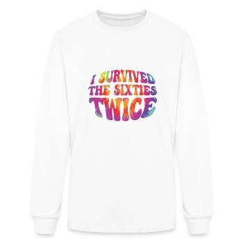 I Survived The Sixties Twice - Men's Long Sleeve T-Shirt - white - Front