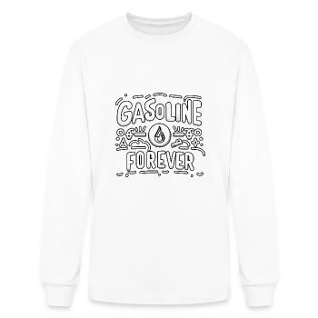 Gasoline Forever 16 - Men's Long Sleeve T-Shirt - white - Front