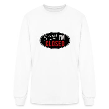 Sorry closed - Men's Long Sleeve T-Shirt - white - Front