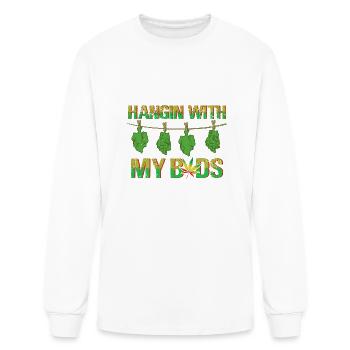 Cannabis Marijuana Pothead 420 Weed Adult - Men's Long Sleeve T-Shirt - white - Front