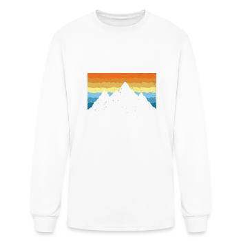 Vintage Seaside Oregon Mountain Hiking Souvenir Pr - Men's Long Sleeve T-Shirt - white - Front