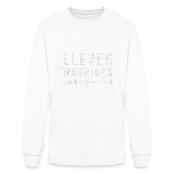 Eleven-Warriors Football - Men's Long Sleeve T-Shirt - white - Front