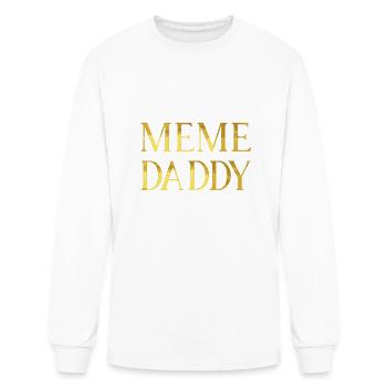 Meme Daddy - Men's Long Sleeve T-Shirt - white - Front
