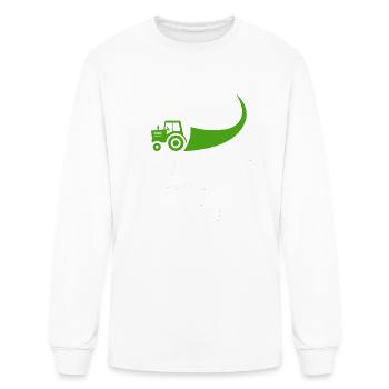 Just Farm It! Funny Farming Tractor - Men's Long Sleeve T-Shirt - white - Front