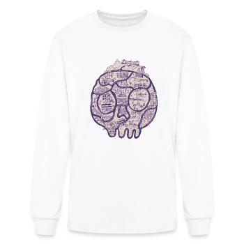 Horror Map - Men's Long Sleeve T-Shirt - white - Front