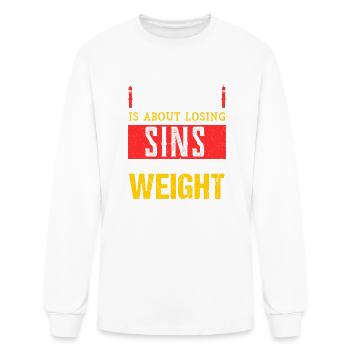 Ramadan Is About Losing Sins - Men's Long Sleeve T-Shirt - white - Front