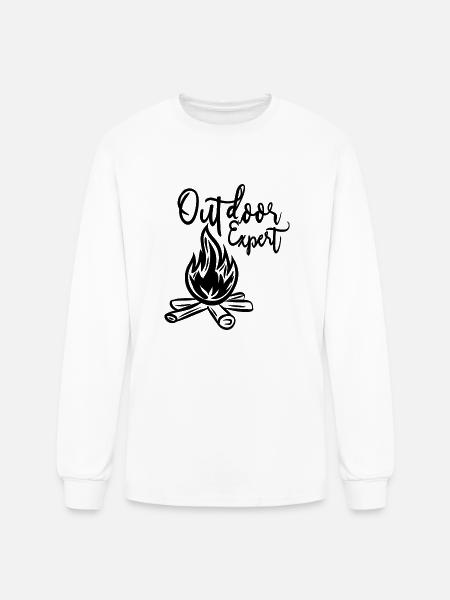 bonfire - Men's Long Sleeve T-Shirt - white