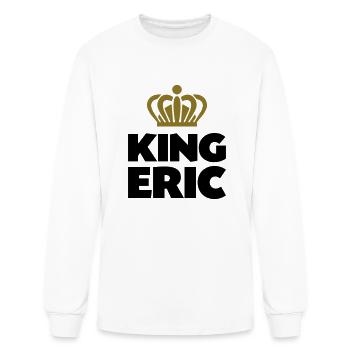 King eric name thing crown - Men's Long Sleeve T-Shirt - white - Front