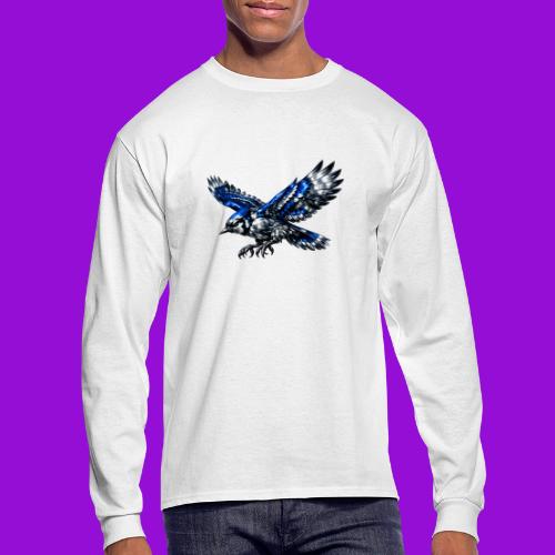 Silver Blue Jay Dive - Men's Long Sleeve T-Shirt