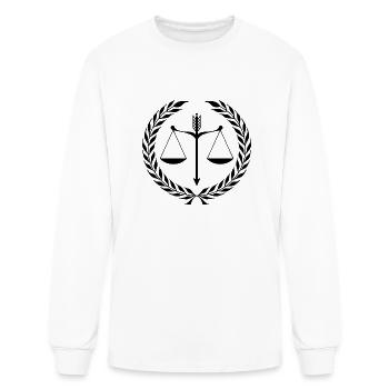 rechtsanwalt anwalt lawyer judge richter law justi - Men's Long Sleeve T-Shirt - white - Front