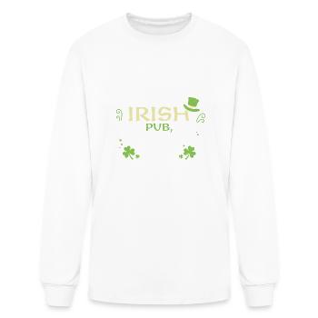Irish pub, Irish merriment - Men's Long Sleeve T-Shirt - white - Front