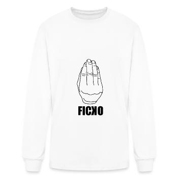 Ficko art T Shirt - Men's Long Sleeve T-Shirt - white - Front