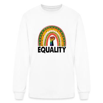 Equality - Men's Long Sleeve T-Shirt - white - Front